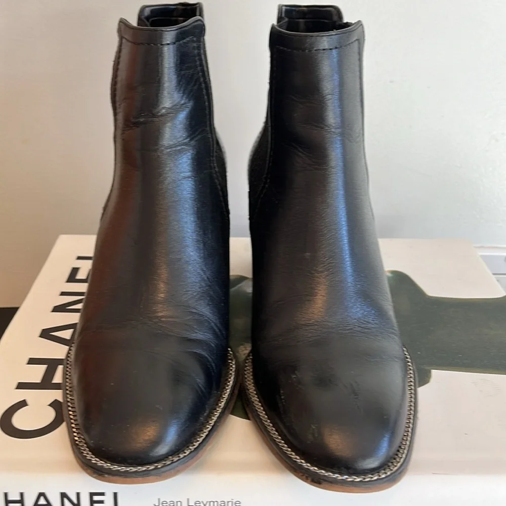 Vince Camuto Black Heeled Boots - Picture 2 of 5